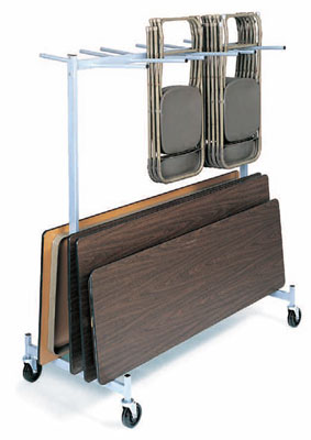 Hanging Folded Chair & Table Storage Truck