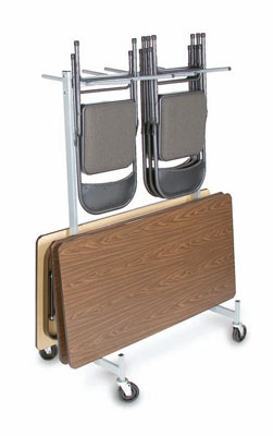 Hanging Folded Chair & Table Storage Truck - COMPACT SIZE