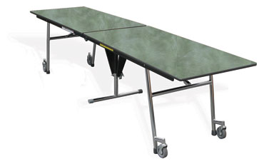 MOBILE RECTANGULAR CAFETERIA LUNCH TABLES