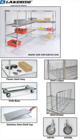 SQUARE POST SHELVING STARTER & ADD-ON UNITS