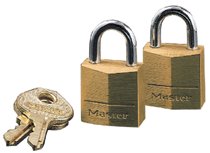 Master Lock No. 120 Solid Brass Padlocks