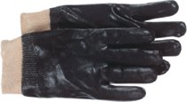 Boss Interlock Lined Black PVC Coated Gloves