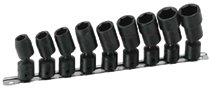Armstrong Tools 9 Piece 1/2&quot; Dr. Universal Impact Socket Sets