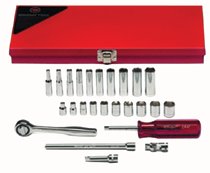 Wright Tool 23 Piece Metric Standard &amp; Deep Socket Sets