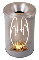 Justrite Cease-Fire&reg; Waste Receptacles