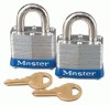 No. 3 2-Pack Laminated Steel Pin Tumbler Padlocks