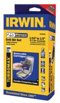 Irwin&reg; Turbomax&reg; 3/8" Reduced Shank HSS Drill Bit Sets