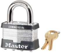 Master Lock No. 5 Laminated Steel Pin Tumbler Padlocks