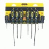 Stanley&reg; 10 Pc. Standard Fluted Screwdriver Sets