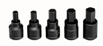 Wright Tool 5 Piece Impact Hex Bit Socket Sets