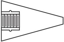 Norton Type 17 Gemini Cone Square Tips