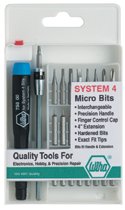 Wiha&reg; Tools System 4 Precision Interchangeable Bit Sets