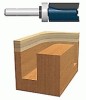 Bosch Power Tools Carbide-Tipped Top Bearing Mounted Straight Router Bits