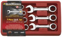 GearWrench® 7 Pc. Stubby Combination Ratcheting Wrench Sets GearWrench® 7 Pc. Stubby Combination Ratcheting Wrench Sets