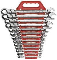 GearWrench® 13 Pc. Flexible Combination Ratcheting Wrench Sets GearWrench® 13 Pc. Flexible Combination Ratcheting Wrench Sets