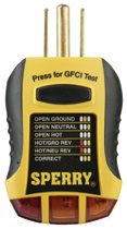 Sperry Instruments GFCI Outlet Testers