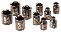 Ingersoll-Rand 10 Piece Standard Socket Sets Ingersoll-Rand 10 Piece Standard Socket Sets