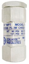 Coilhose Pneumatics Safety Excess Flow Check Valves