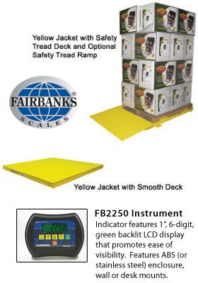 YELLOW JACKET MILD STEEL FLOOR SCALE