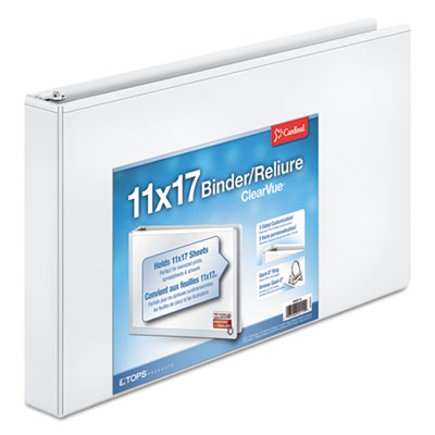Cardinal&reg; 11 x 17 ClearVue&trade; Slant-D&reg; Ring Binder