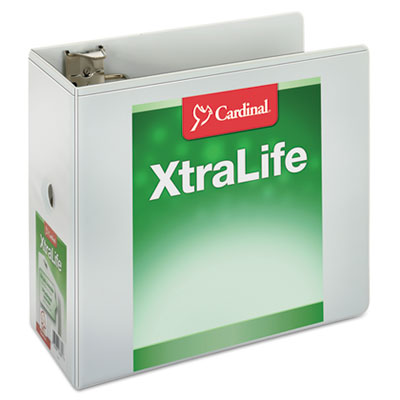 Cardinal&reg; XtraLife&reg; ClearVue&trade; Non-Stick Locking Slant-D&reg; Ring Binder