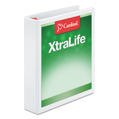 Cardinal&reg; XtraLife&reg; ClearVue&trade; Non-Stick Locking Slant-D&reg; Ring Binder