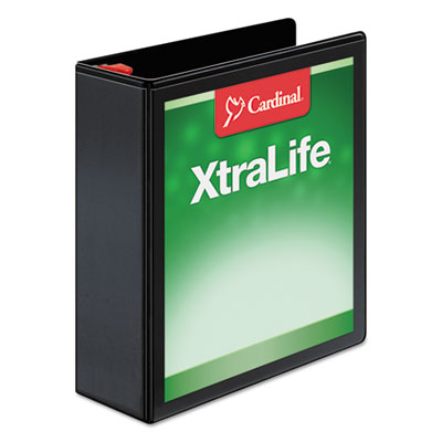 Cardinal&reg; XtraLife&reg; ClearVue&trade; Non-Stick Locking Slant-D&reg; Ring Binder