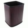 Advantus&reg; Rectangular Hardwood Wastebaskets