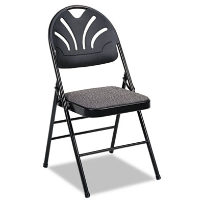 Cosco&reg; Fanfare&trade; Fabric Padded Seat &amp; Deluxe Molded Back Folding Chair