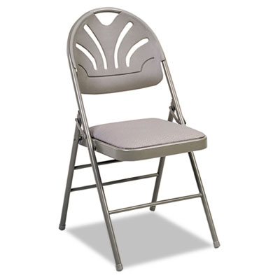 Cosco&reg; Fanfare&trade; Fabric Padded Seat &amp; Deluxe Molded Back Folding Chair