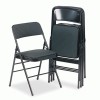 Cosco&reg; Deluxe Fabric Padded Seat and Back Folding Chair