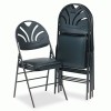 Bridgeport&trade; XL&trade; Fanfare&trade; Deluxe Vinyl Padded Seat &amp; Molded Back Folding Chair