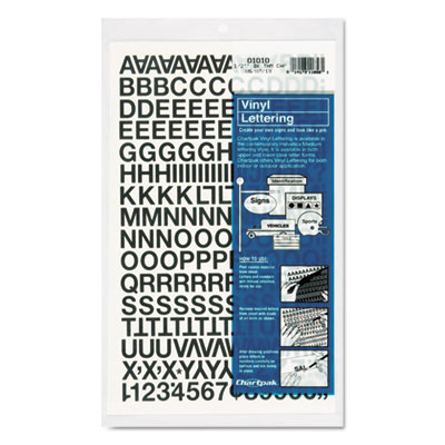 Chartpak&reg; Press-On Vinyl Letters &amp; Numbers
