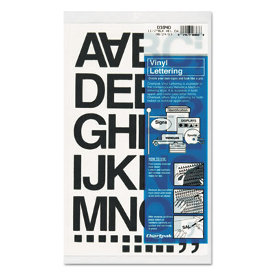 Chartpak&reg; Press-On Vinyl Letters &amp; Numbers