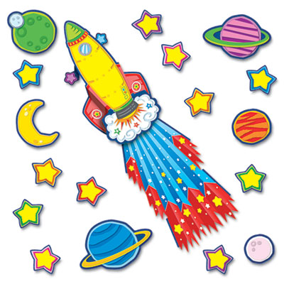 Carson-Dellosa Publishing Rocket 3-D Bulletin Board Set