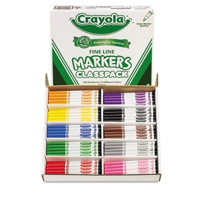 Crayola&reg; Fine Line 200-Count Classpack&reg; Non-Washable Marker