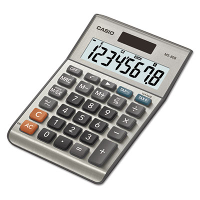Casio&reg; MS-80S Tax and Currency Calculator