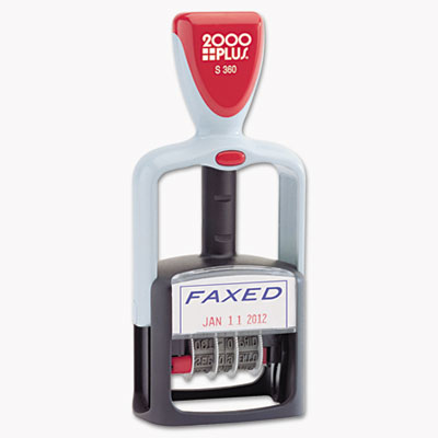 2000 PLUS&reg; Self-Inking Two-Color Word Dater