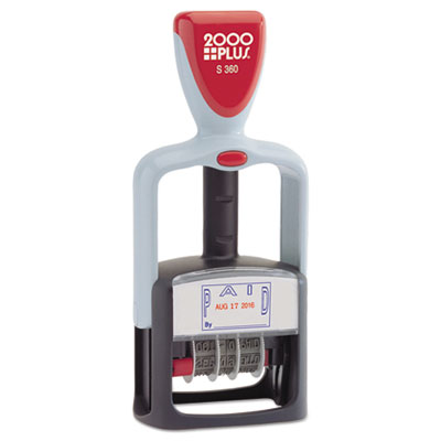 2000 PLUS&reg; Self-Inking Two-Color Word Dater