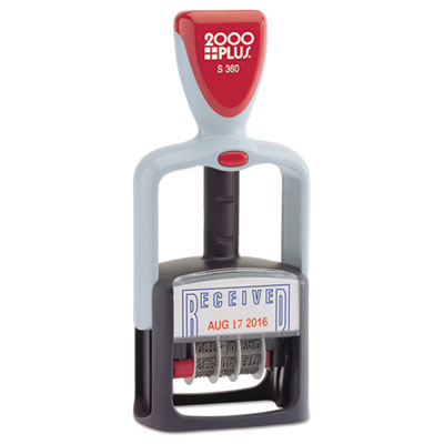 2000 PLUS&reg; Self-Inking Two-Color Word Dater