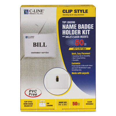 C-Line&reg; Name Badge Kits