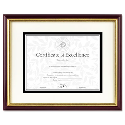 DAX&reg; Two-Tone Document/Certificate Frame