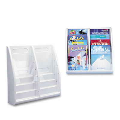 deflecto&reg; Multi-Tiered Desktop or Wall-Mount Literature Holders
