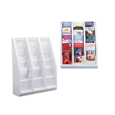 deflecto&reg; Multi-Tiered Desktop or Wall-Mount Literature Holders