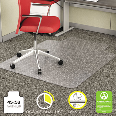 deflecto&reg; EconoMat&reg; Occasional Use Chair Mat for Commercial Low Pile Carpeting