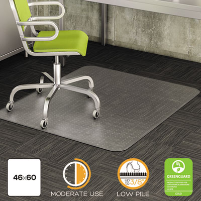 deflecto&reg; DuraMat&reg; Moderate Use Chair Mat for Low Pile Carpeting