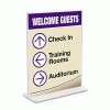 deflecto&reg; Stand-Up Double-Sided Sign Holder