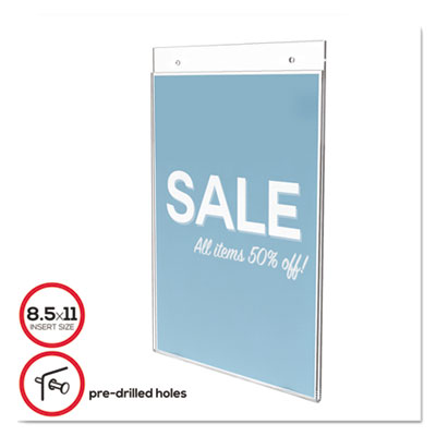 deflecto&reg; Classic Image&reg; Single-Sided Wall Sign Holder