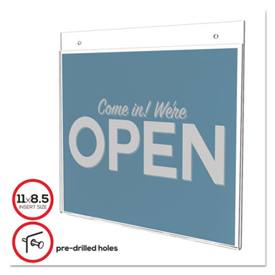 deflecto&reg; Classic Image&reg; Single-Sided Wall Sign Holder