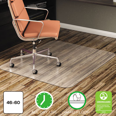 deflecto&reg; EconoMat&reg; Non-Studded Anytime Use Chairmat for Hard Floors